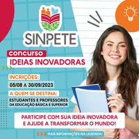 Prazo prorrogado - Concurso de Ideias Inovadoras