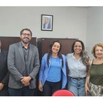 Secretária-adjunta de educação de Maceió se reúne com pesquisadores da Ufal para discutir participação da Semed na Semana de Pesquisa e Inovação.