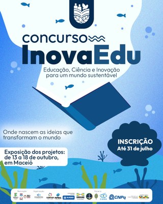 Inovaedu recebe inscrições até 31 de julho e vai contemplar pesquisas, produtos e práticas educacionais de Alagoas alinhadas aos ODS da ONU Inovaedu recebe inscrições até 31 de julho e vai contemplar pesquisas, produtos e práticas educacionais de Alagoas alinhadas aos ODS da ONU